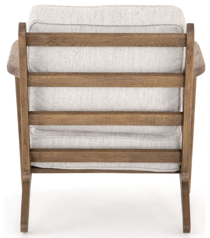 Brooks Avant Natural Lounge Chair   Midcentury   Armchairs And Accent Chairs   by Zin Home  Houzz