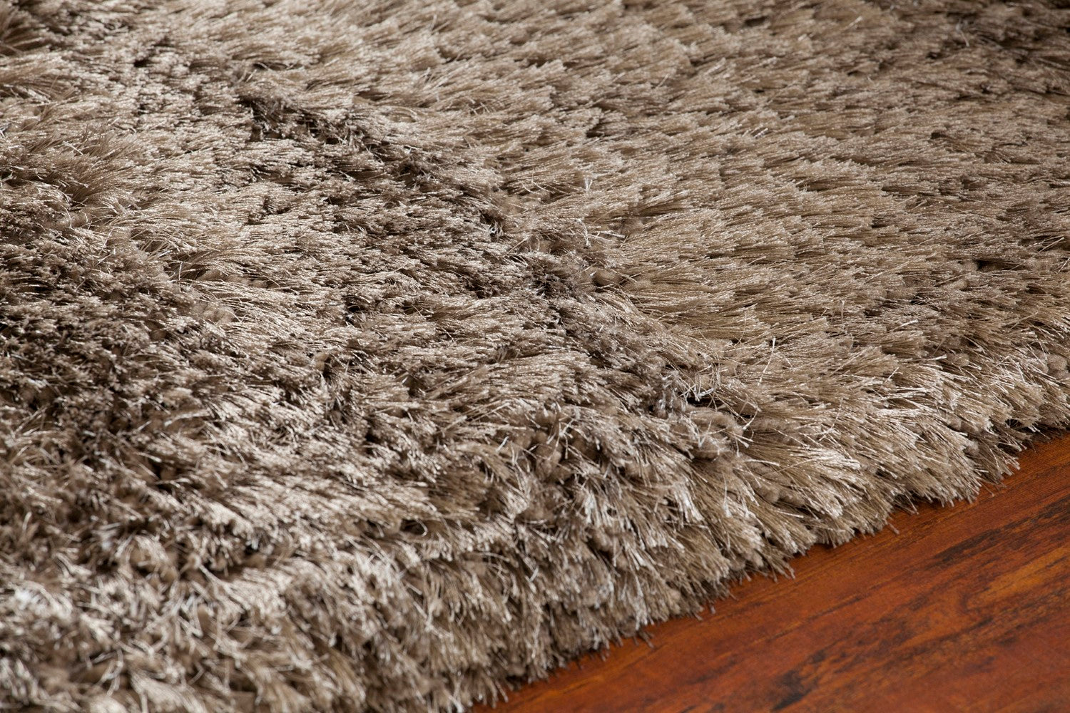 Giulia Brown Hand Woven Shag Rug