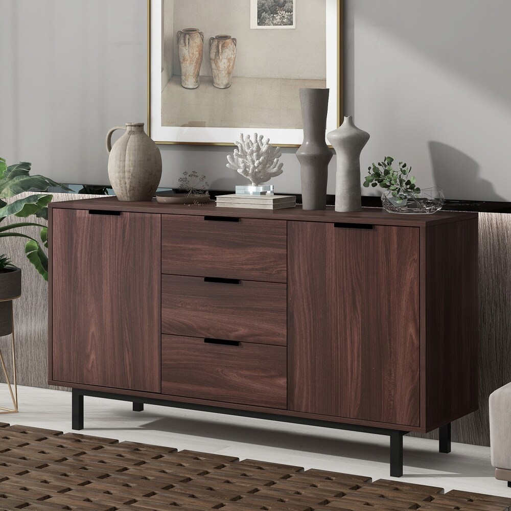 Sideboard Particleboard with Wood Grain Stickers
