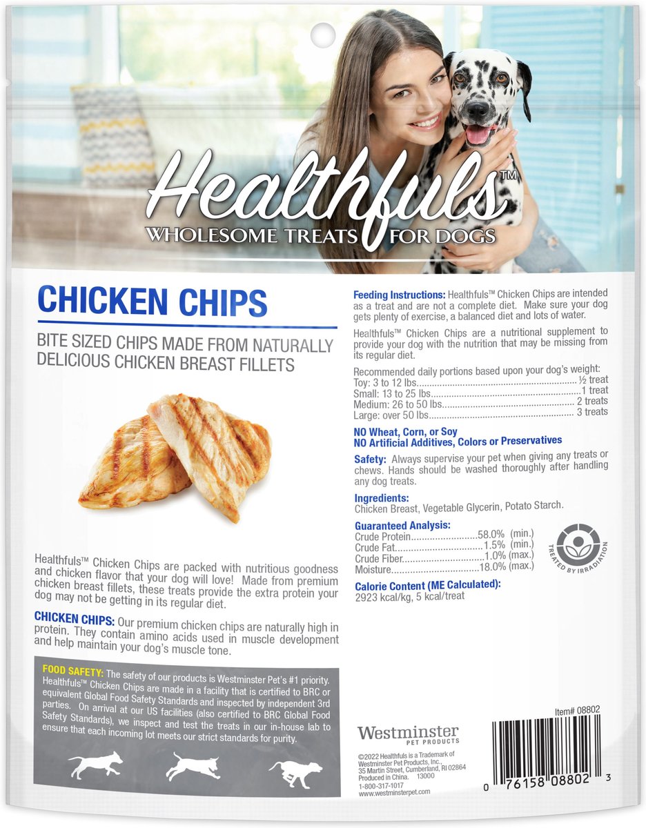 RUFFIN' IT Healthfuls Chicken Chips Jerky Dog Treats