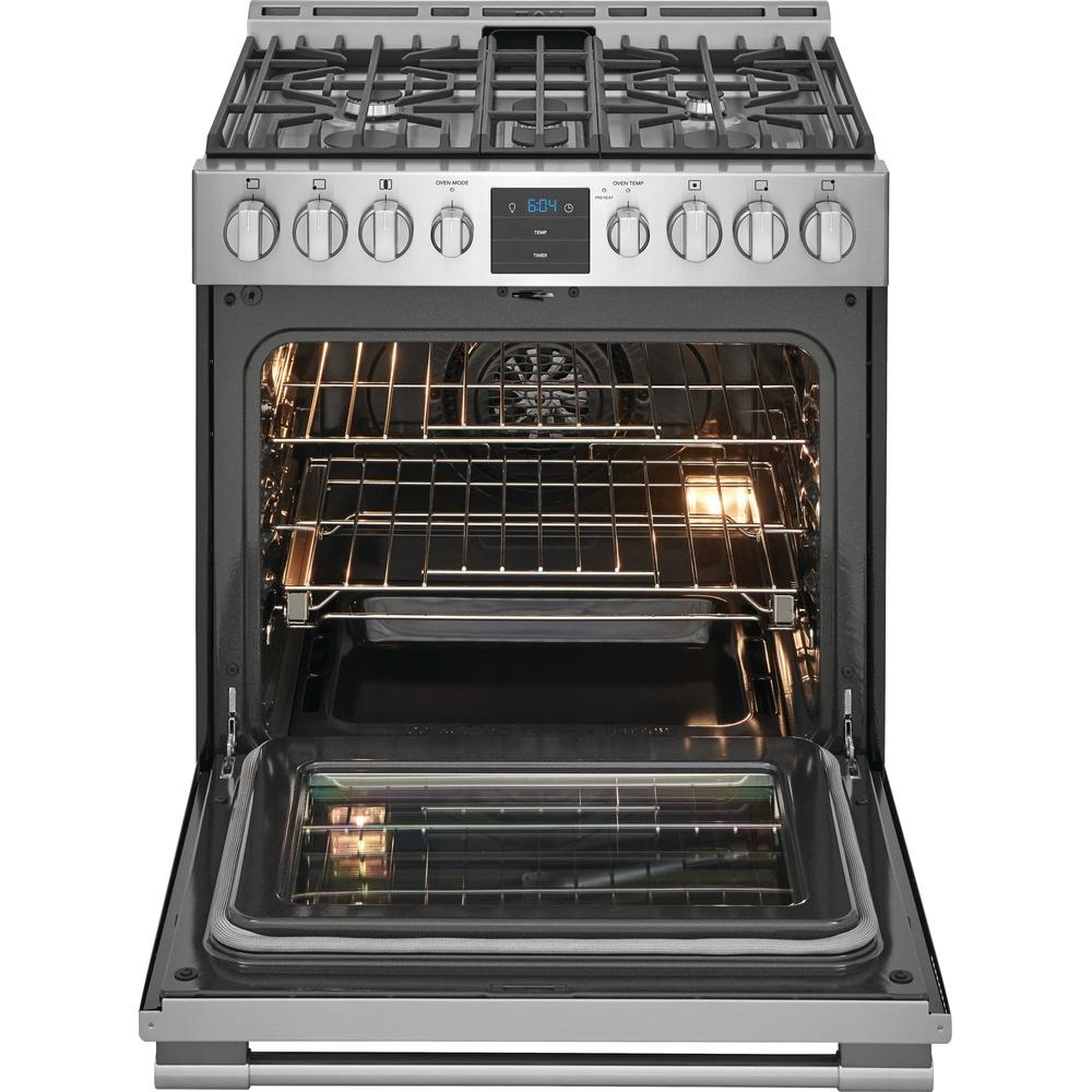 Frigidaire Professional 30-inch Freestanding Gas Range with Air Fry Technology PCFG3078AF