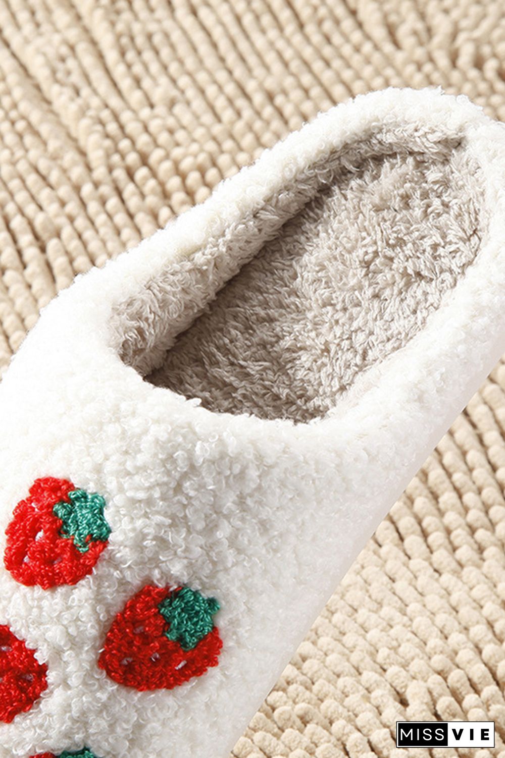 Strawberry Knit Flurry Slippers