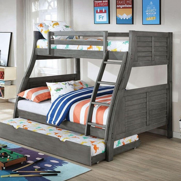 Hoopled Twin / Full Bunk Bed Frame