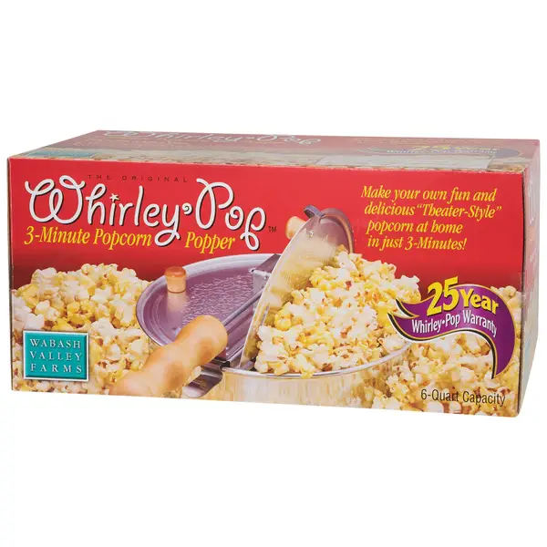 The Original Whirley-Pop 3-Minute Stovetop Popcorn Popper