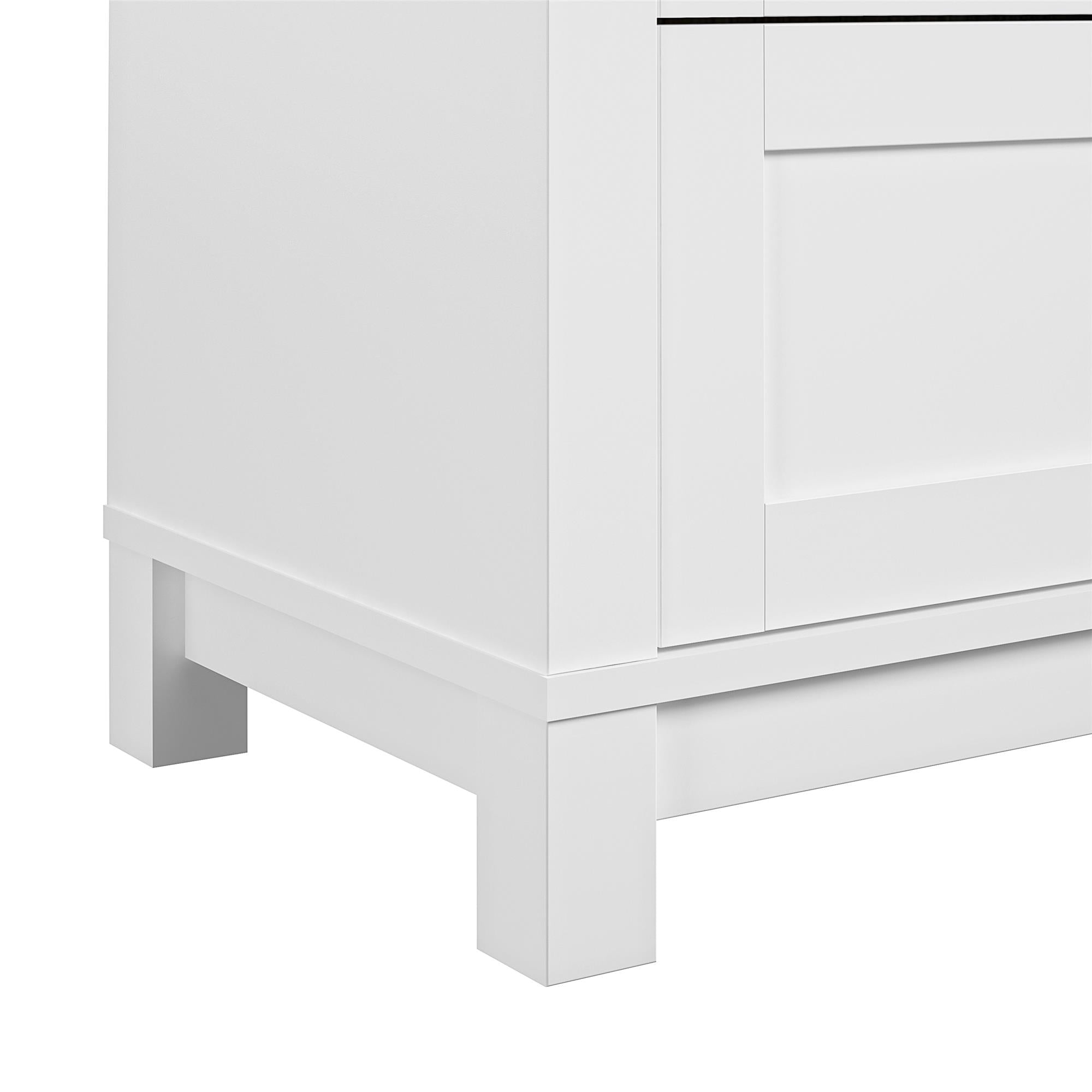 Ameriwood Home Bay Hills 4 Drawer Dresser, White