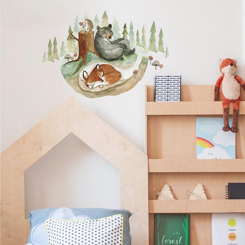 RoomMates Fox and Friends Giant Wall Decal