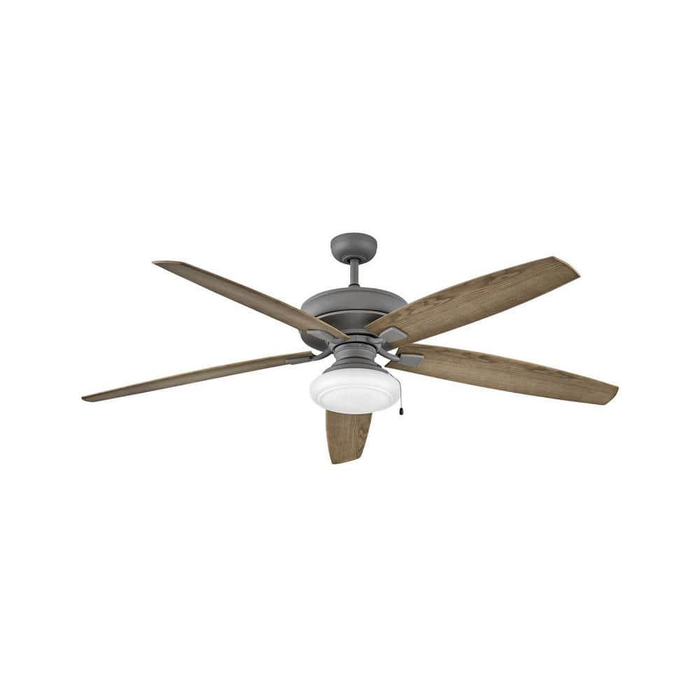 HINKLEY Tempest 70 in IndoorOutdoor Graphite Ceiling Fan with Wall Switch