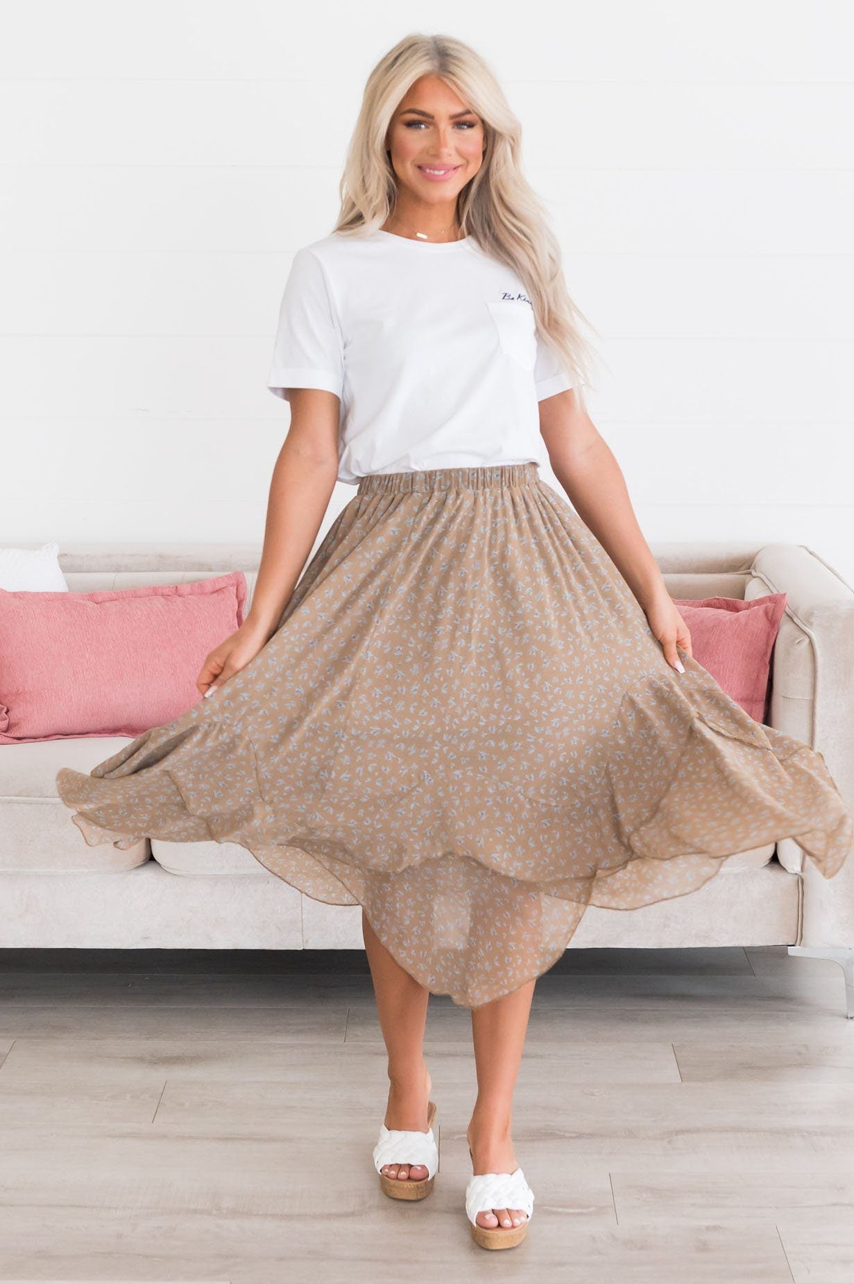 Downtown Date Modest Skirt