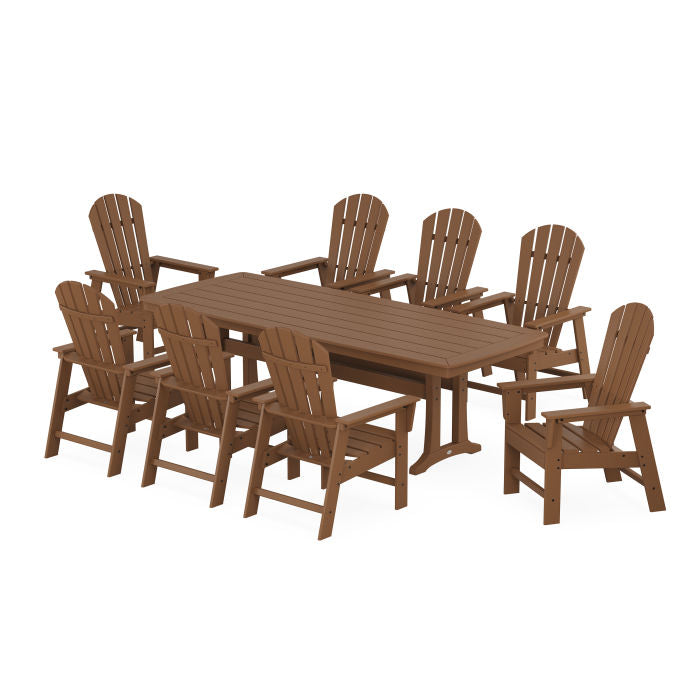 Polywood South Beach 9-Piece Dining Set with Trestle Legs PWS1511-1