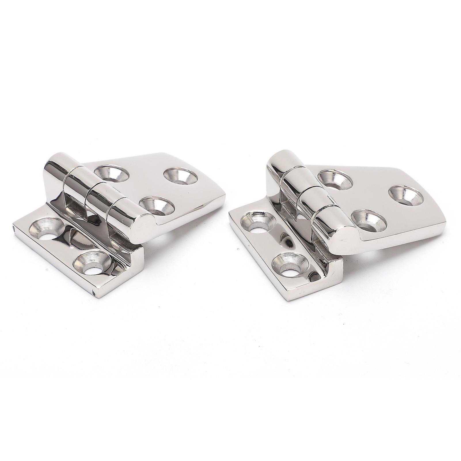 2pcs Boat Hinges Stainless Steel Door Durable Polishing Antirust Doorhinges For Cabinet Ship Home