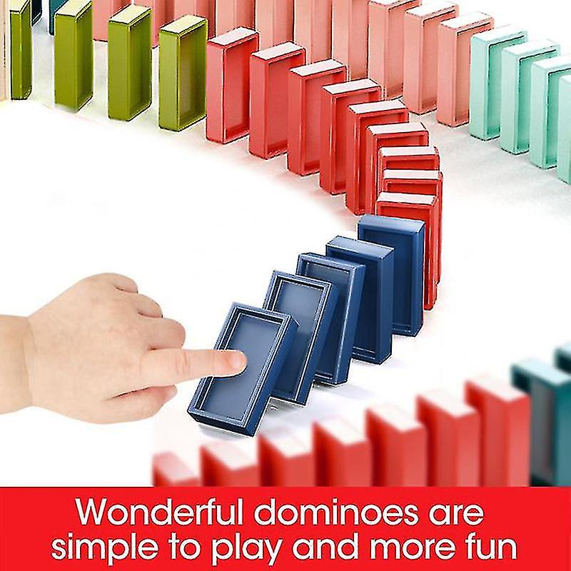 Domino Train Blocks Set Building And Stacking Toy Creatives Toys Domino Train Blocks Set For