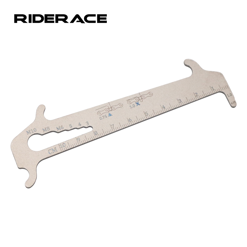 RIDERACE 1PC Durable Bicycle Chain Wear Indicator Stainless Steel Road Bike Chain Gauge Measurement Checker Cycling Repair Tool