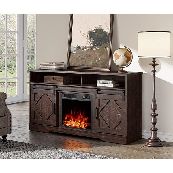 WAMPAT Electric Fireplace TV Stand for TVs Up to 65 Inch - 59