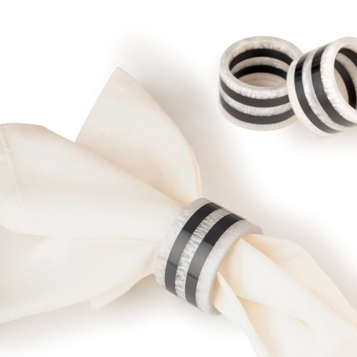 Panama Napkin Rings  Set of 6