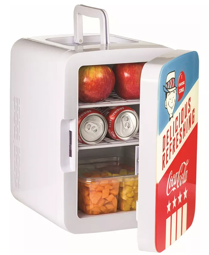 Cooluli Coca-Cola Americana-10L Compact Thermoelectric Cooler And Warmer Mini Fridge