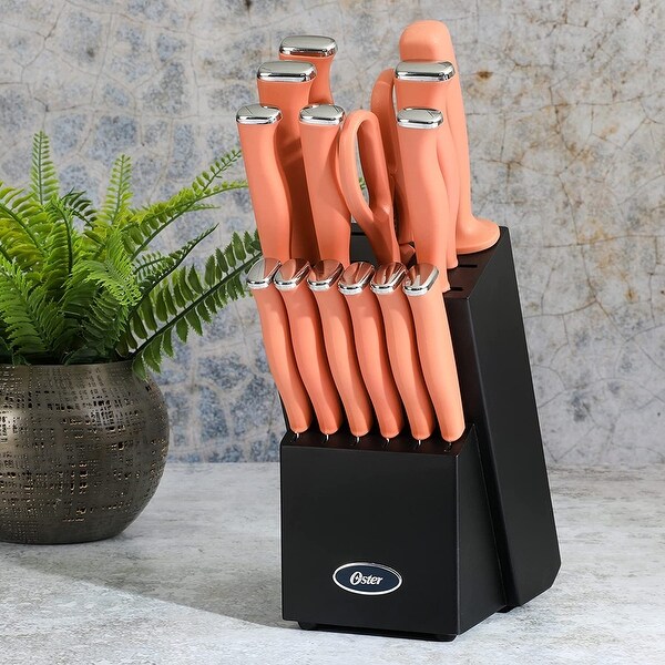 15 Piece Stainless Steel Blade Cutlery Set in Coral