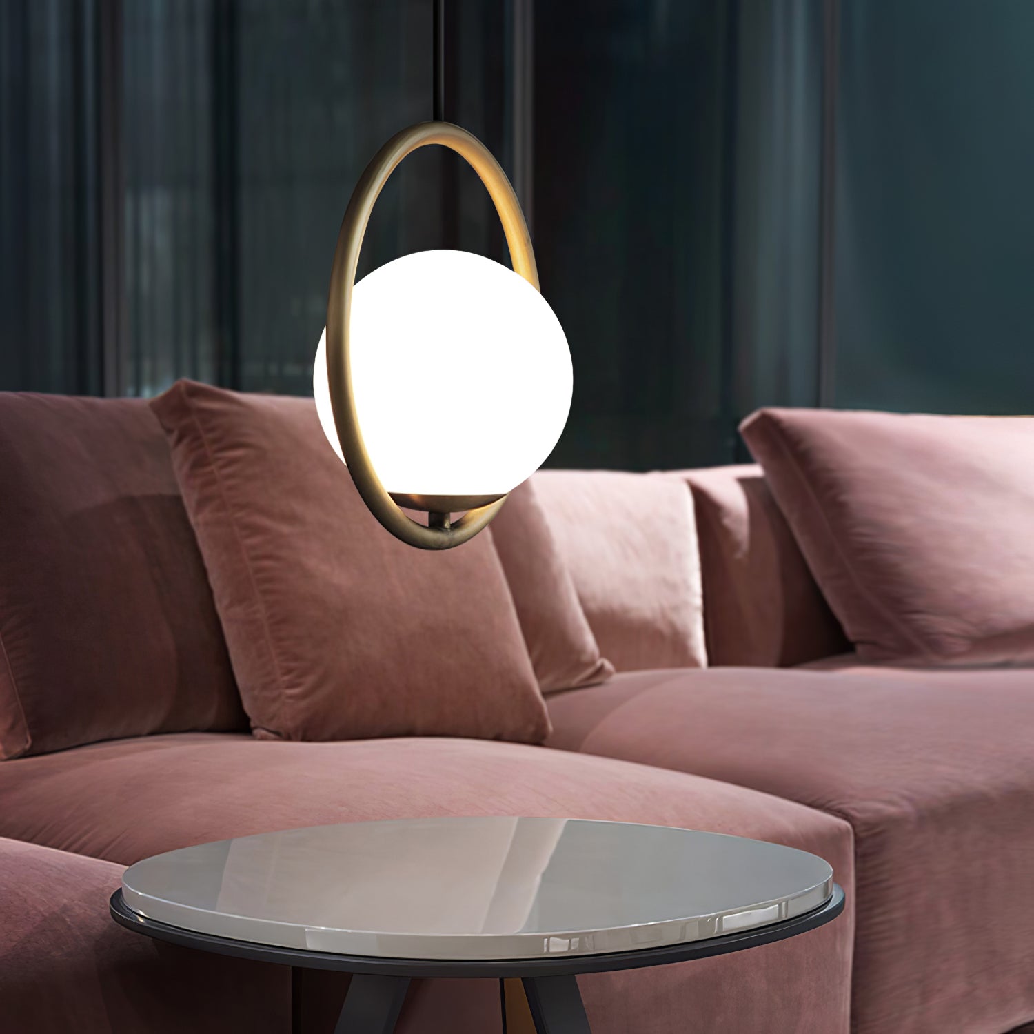 Mila Brass Pendant Light