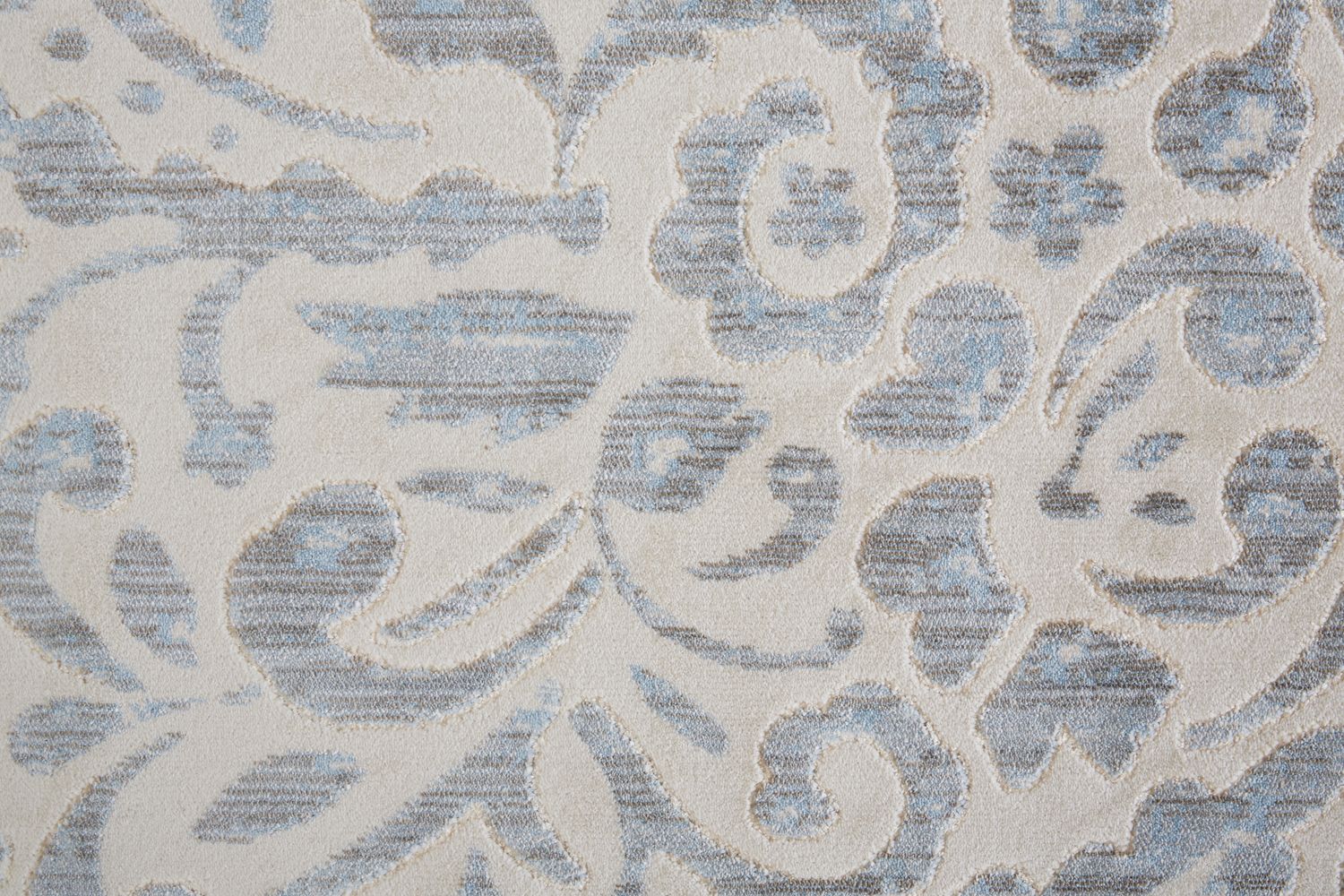 Carini Blue and Ivory Rug by BD Fine