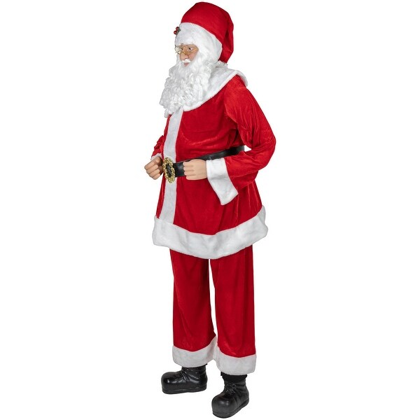 72 LifeSize Plush Santa Claus Standing or Sitting Christmas Figure