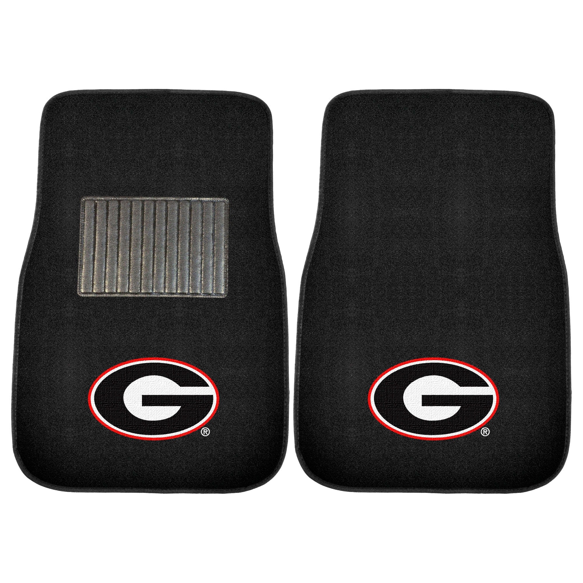 Georgia Bulldogs NCAA 2-pc Embroidered Car Mat Set