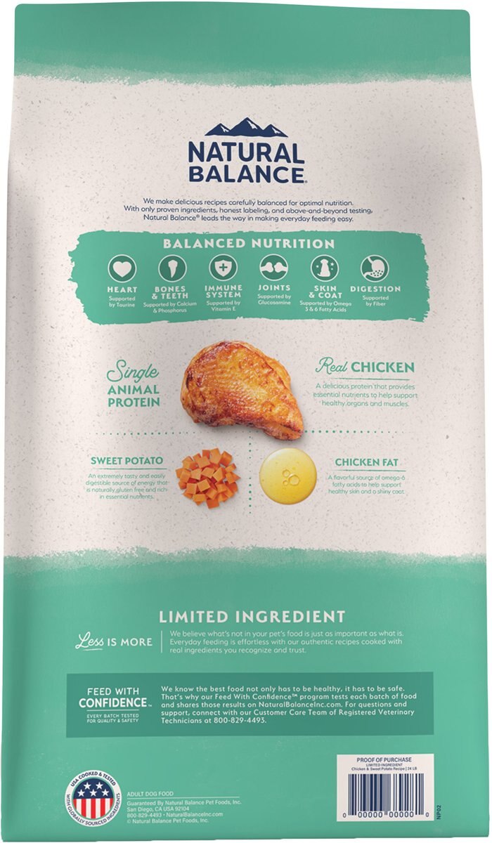 Natural Balance Limited Ingredient Grain-Free Chicken and Sweet Potato Recipe Dry Dog Food