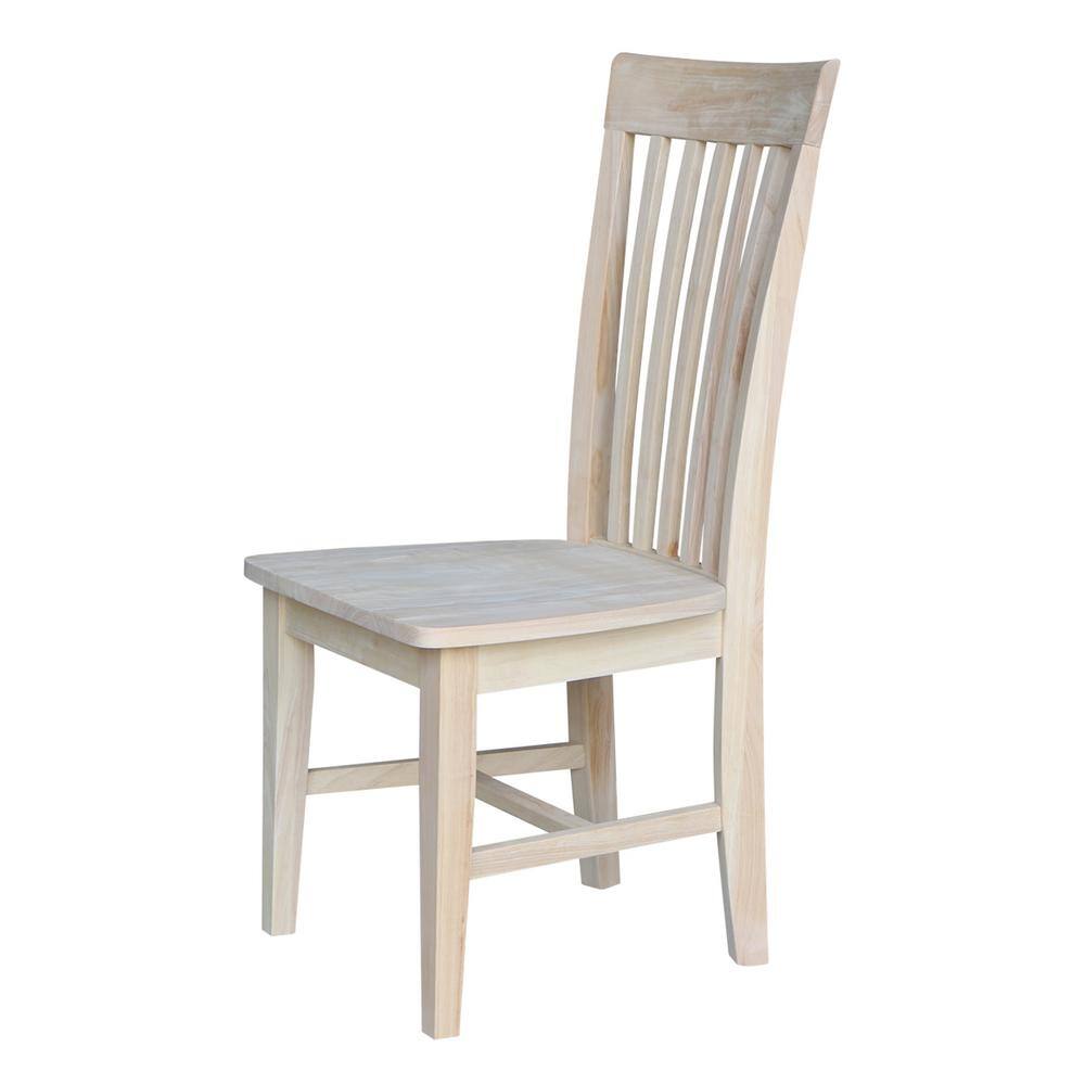 International Concepts Unfinished Wood Mission Dining Chair (Set of 2) C-465P