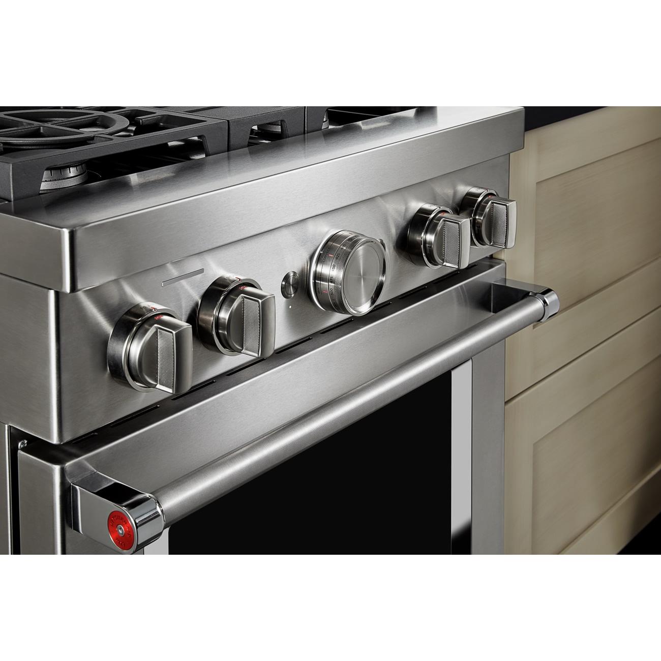 KitchenAid 30-inch Freestanding Dual Fuel Range with Even-Heat�True Convection KFDC500JSS