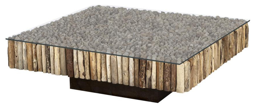 Safari Coffee Table 51   Beach Style   Coffee Tables   by BisonOffice  Houzz