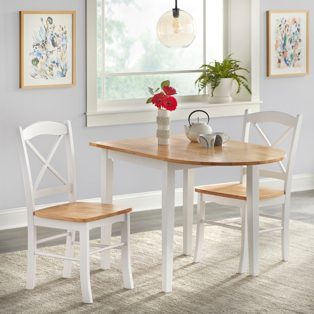 Simple Living Country Cottage Drop Leaf 3 piece Dining Set