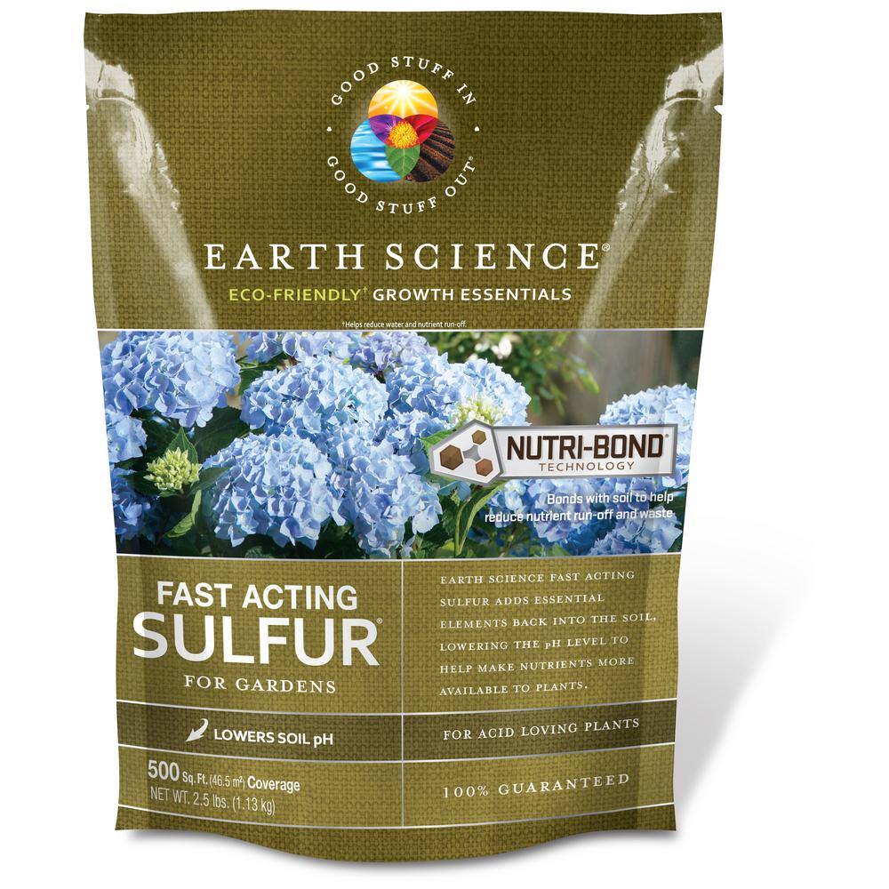 EARTH SCIENCE 2.5 lbs. 500 sq. ft. Fast Acting Sulfur with Nutri-Bond 12133