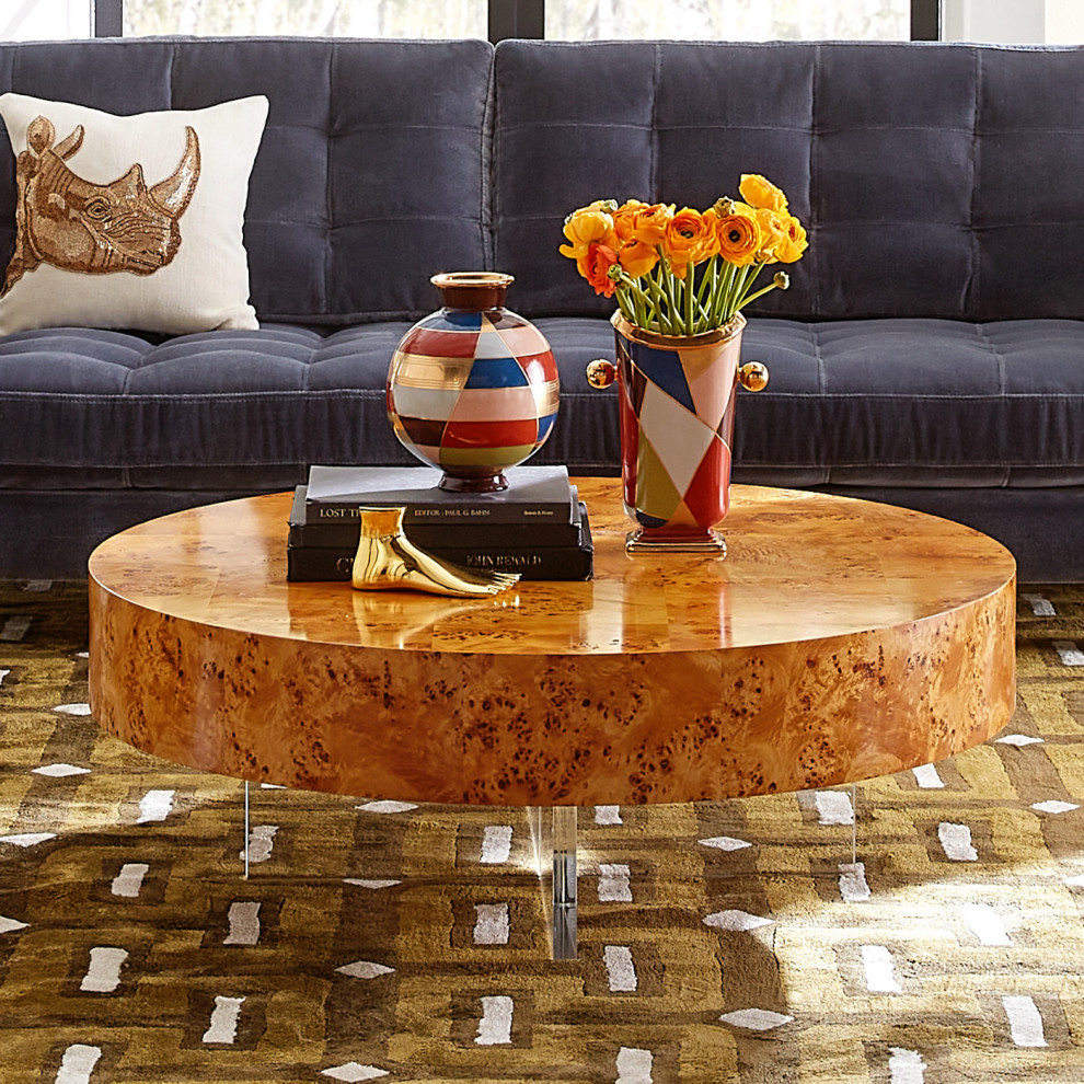 Bond Round Cocktail Table   Contemporary   Coffee Tables   by Jonathan Adler  Houzz