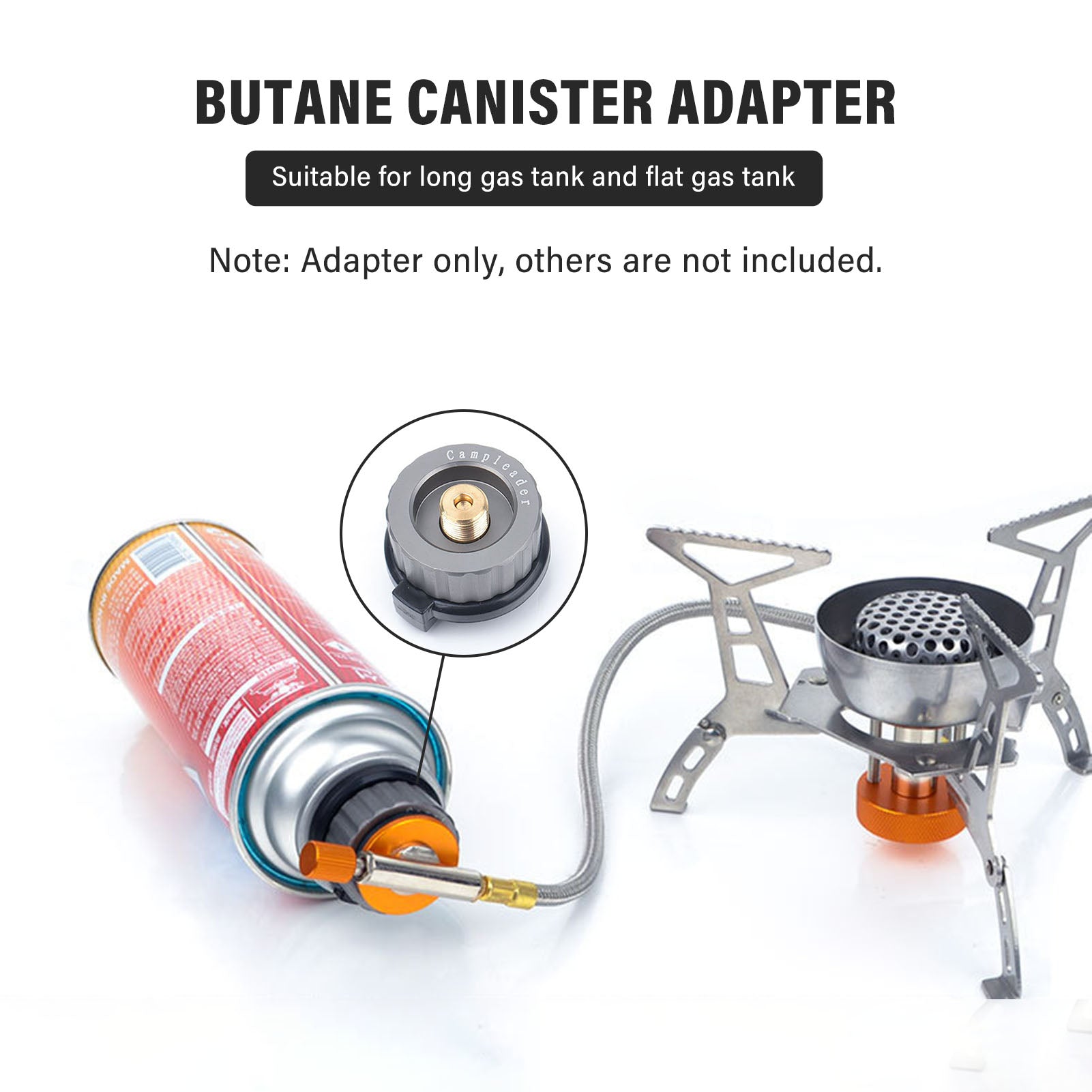 Camping Stove Adapter Propane Adapter Lindal Valve Butane Canister Adapter Cylinder Gas Cartidge Converter