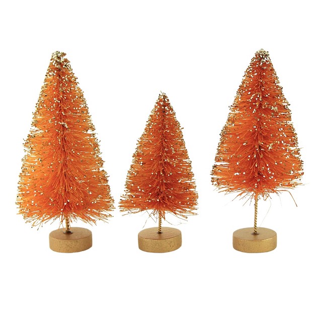 Bethany Lowe Designs Halloween Mini Bottle Brush Tree Set Bethany Lowe Designs Inc Decorative Figurines