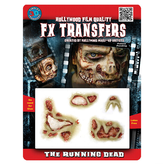 Morris Costumes DFXM514 The Runnning Dead 3D Tatto...