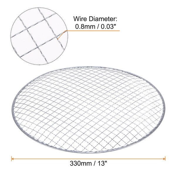 2pcs Round BBQ Grill Net 13