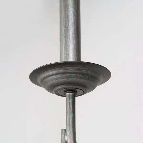 Mid-century Modern 6 Lights Chandelier Farmhouse Large Candlestick Antique Brushed Gray Lights - D 27.6'' x H 85.6'' Shopping - The Best Deals on Chandeliers
