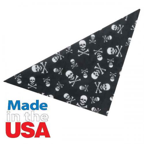 Top Performance Dog Bandana Skull Smiley Happy Face 22 X 22