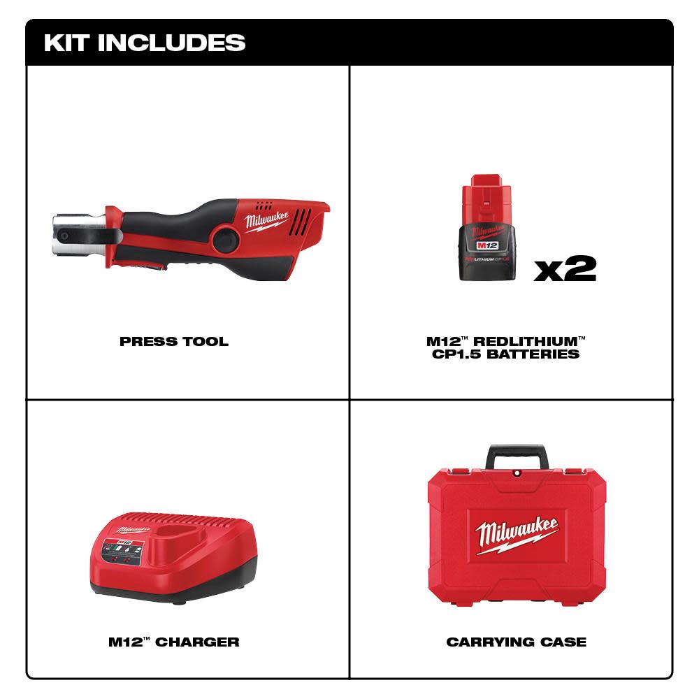 Milwaukee M12? Press Tool Kit No Jaws Reconditioned ;