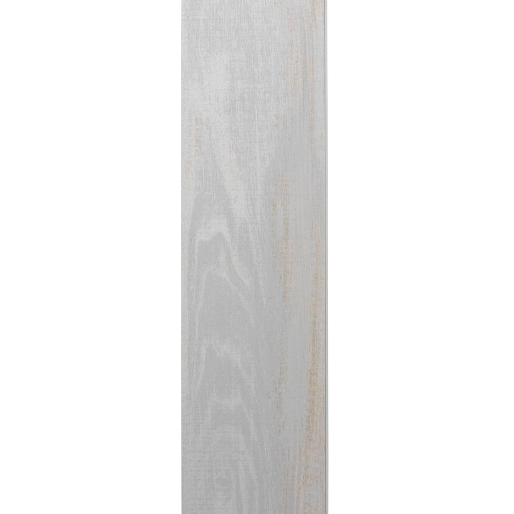 Grosfillex Element Wood 14 in. x 6 in. x 48 in. White Resin Decorative Wall Panel (18-Pack) USC58440