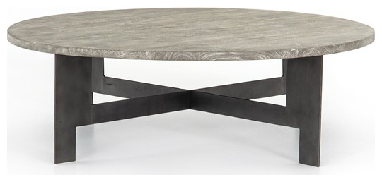 Perez Coffee Table Gunmetal  Charcoal   Transitional   Coffee Tables   by Rustic Home Furniture Deco  Houzz