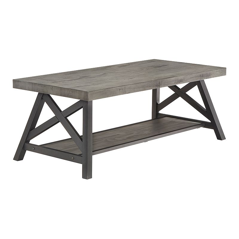 HomeVance Industrial Coffee Table