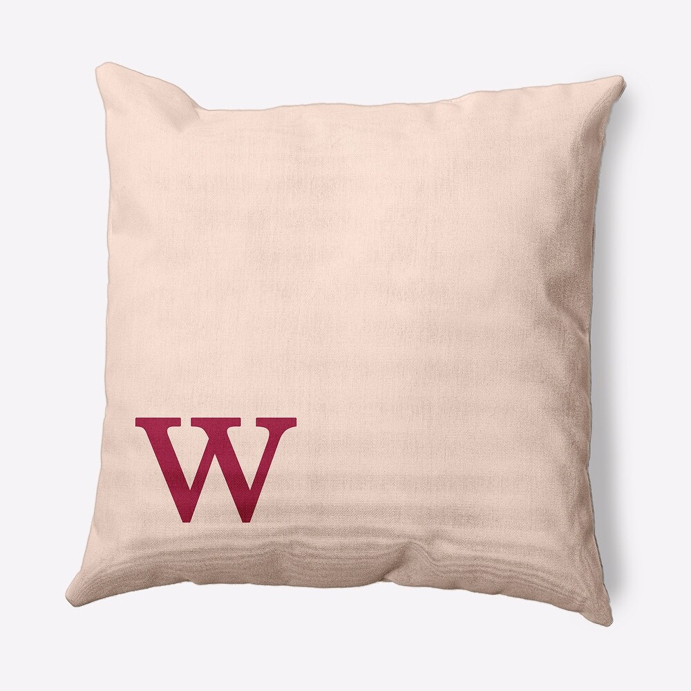 Modern Monogram Decorative Throw Pillow