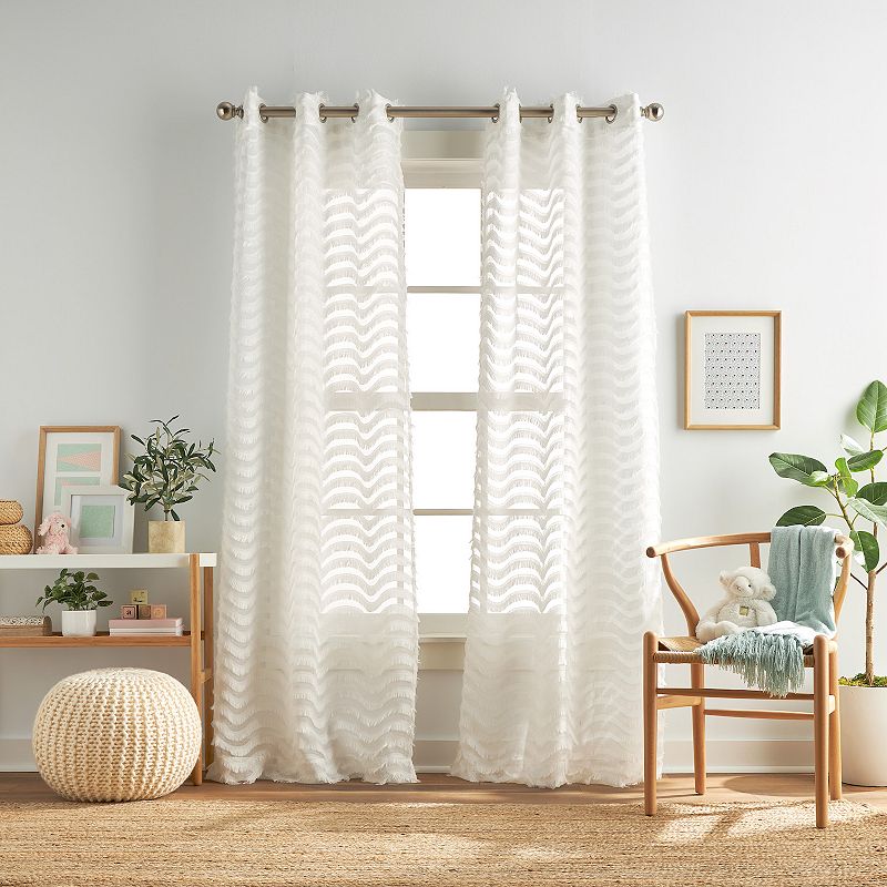 Dream Factory Lottie Set of 2 Window Curtain Panels