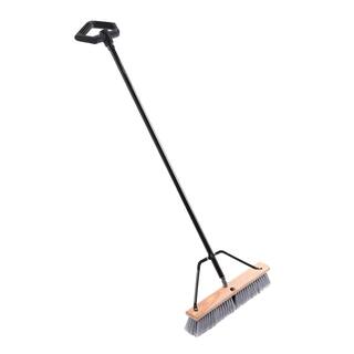 US.SHOVEL Easy Back 18 in. Indoor and Outdoor Ergonomic Push Broom BR18SMM