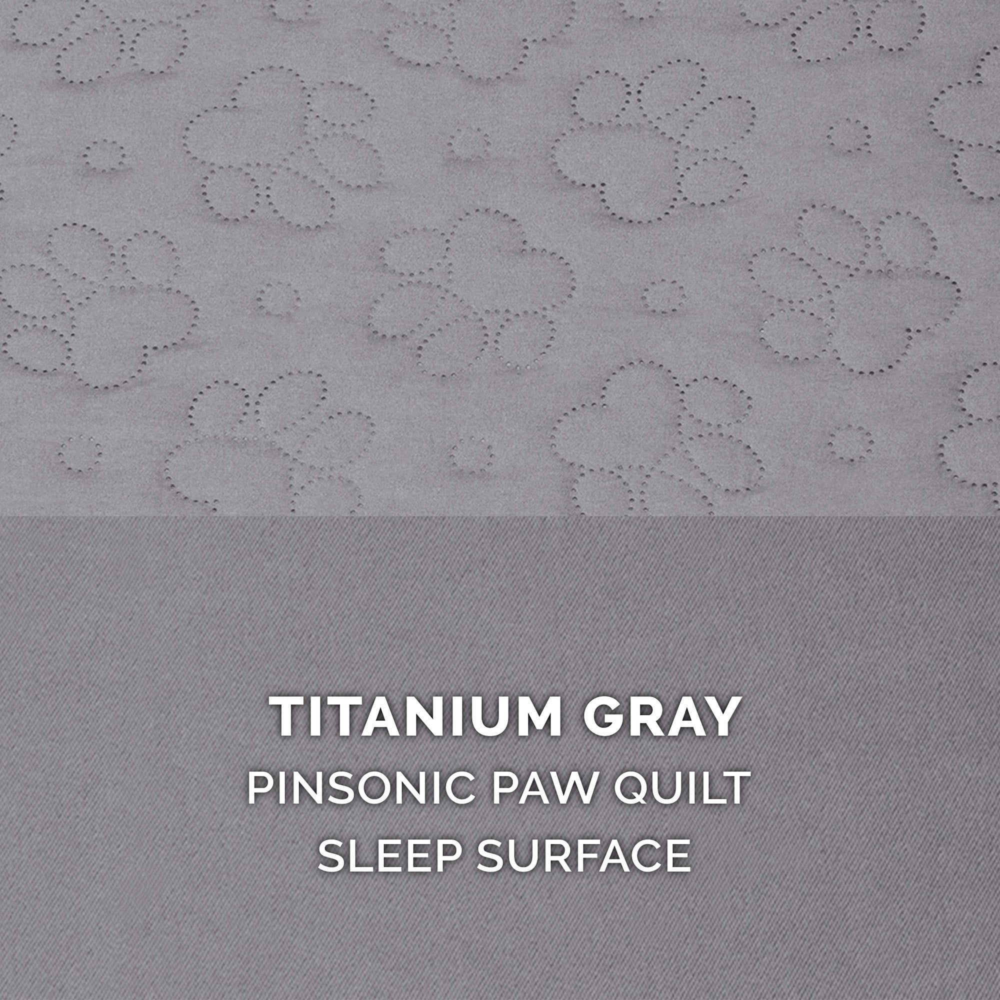 FurHaven Pet Products | Paw-Quilted Memory Top Deluxe L-Chaise - Jumbo， Titanium