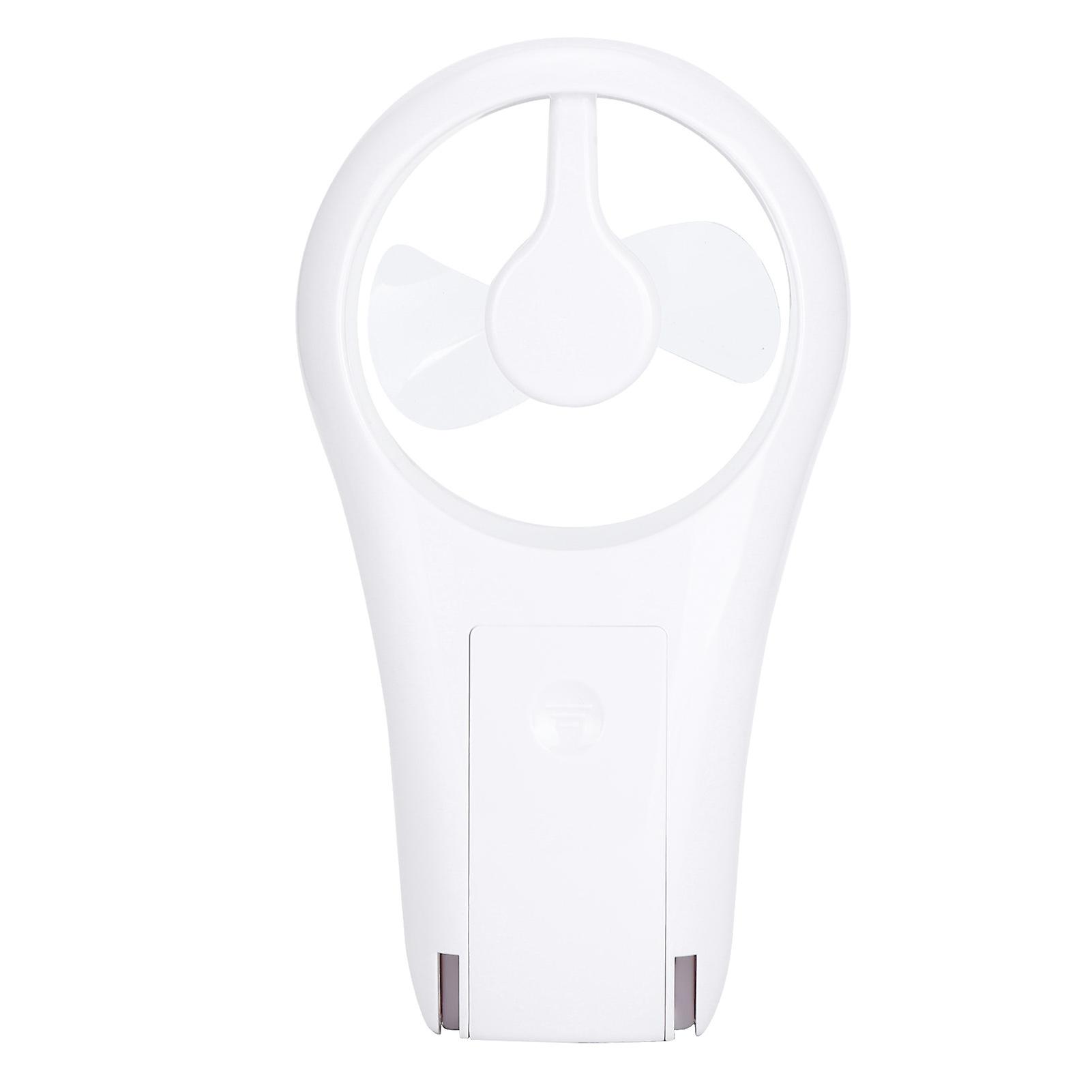 Mini Handheld Fan Small Portable Fan Noiseless Usb Battery Fan For Outdoor Indoorwhite