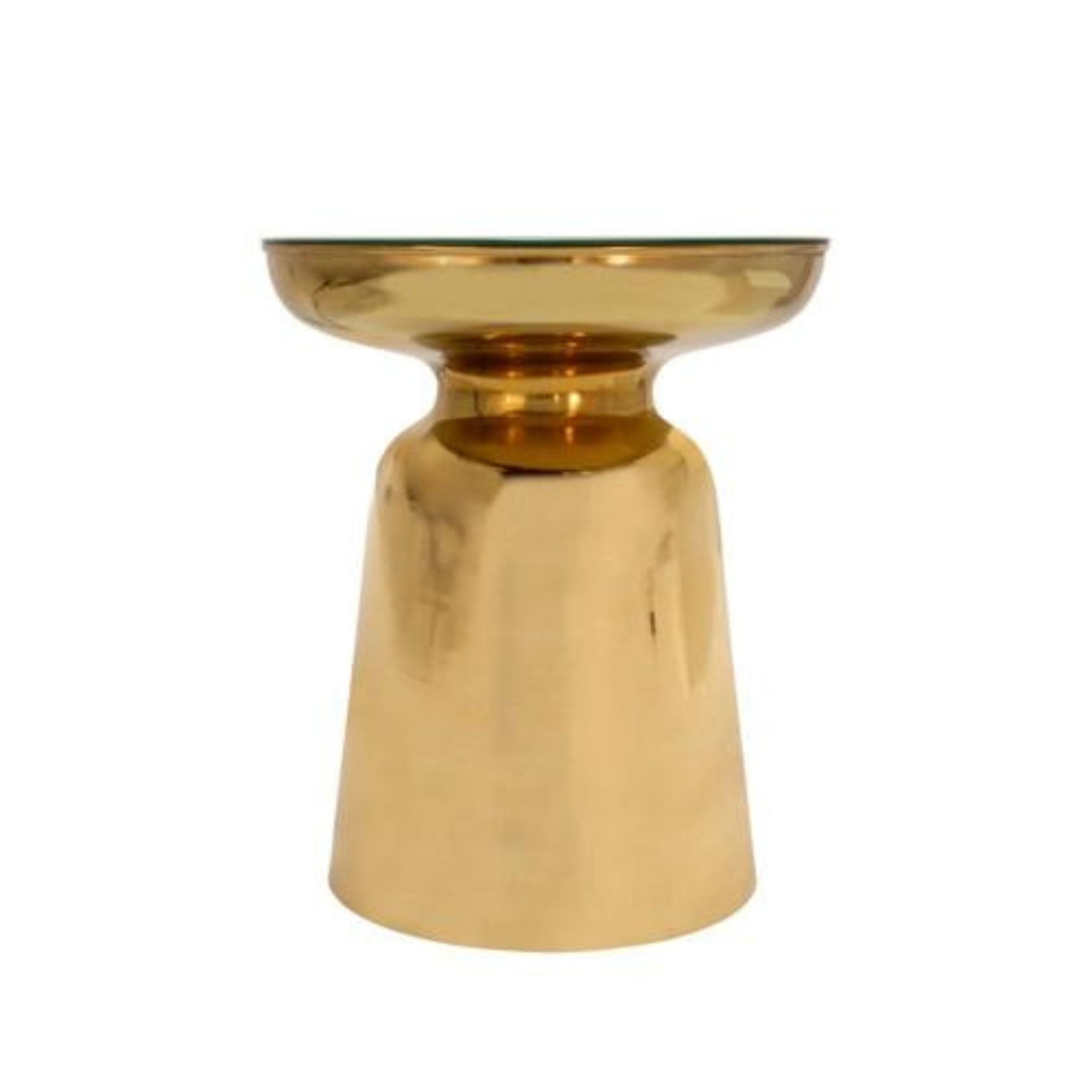 Metal Side Table With Mirror Top - Gold 15472-04