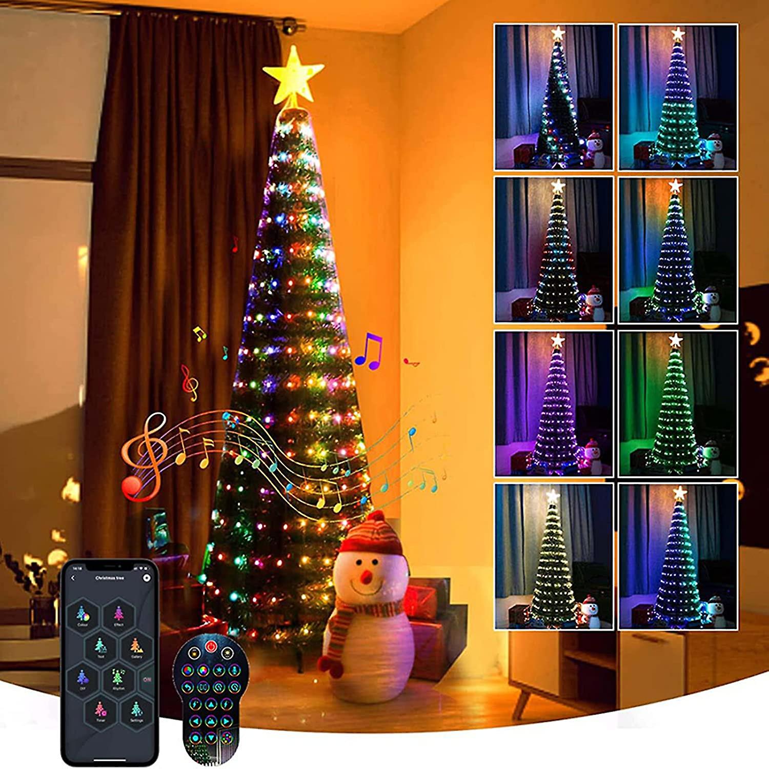 Diy Smart Christmas Tree Lights App Remote Control String Lights For Bedroom Window Christmas Navidad Wedding Party Decoration