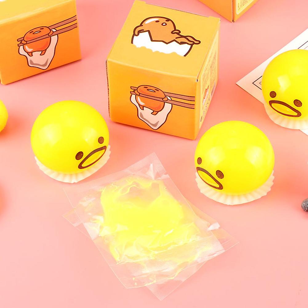 Egg Yolk Decompression Toy Release Stress Relieve Anxiety Soft Gadgets Toy For Children Yellow