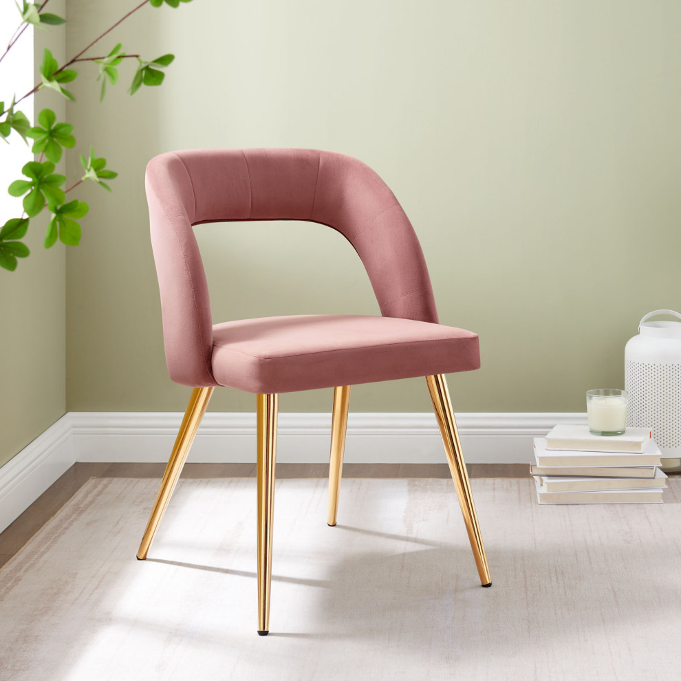 Modway Marciano Performance Velvet dining chair   Dining Chairs   by Dot  ampBo  Houzz